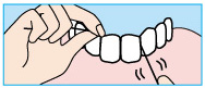 牙刷难以除去的齿间污垢，用牙线可以轻松除去，保持口腔清洁